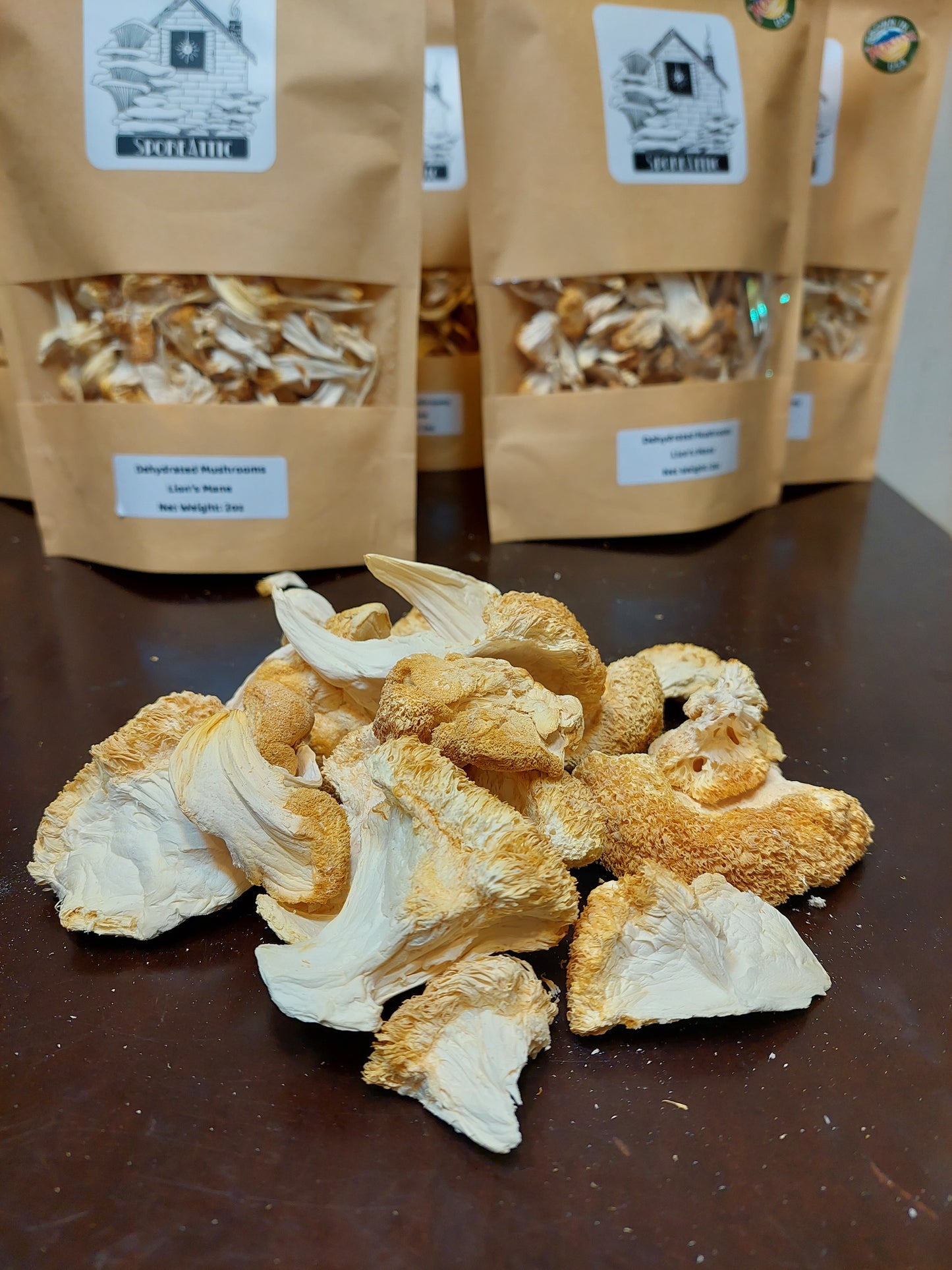 Dried Lions Mane Mushroom